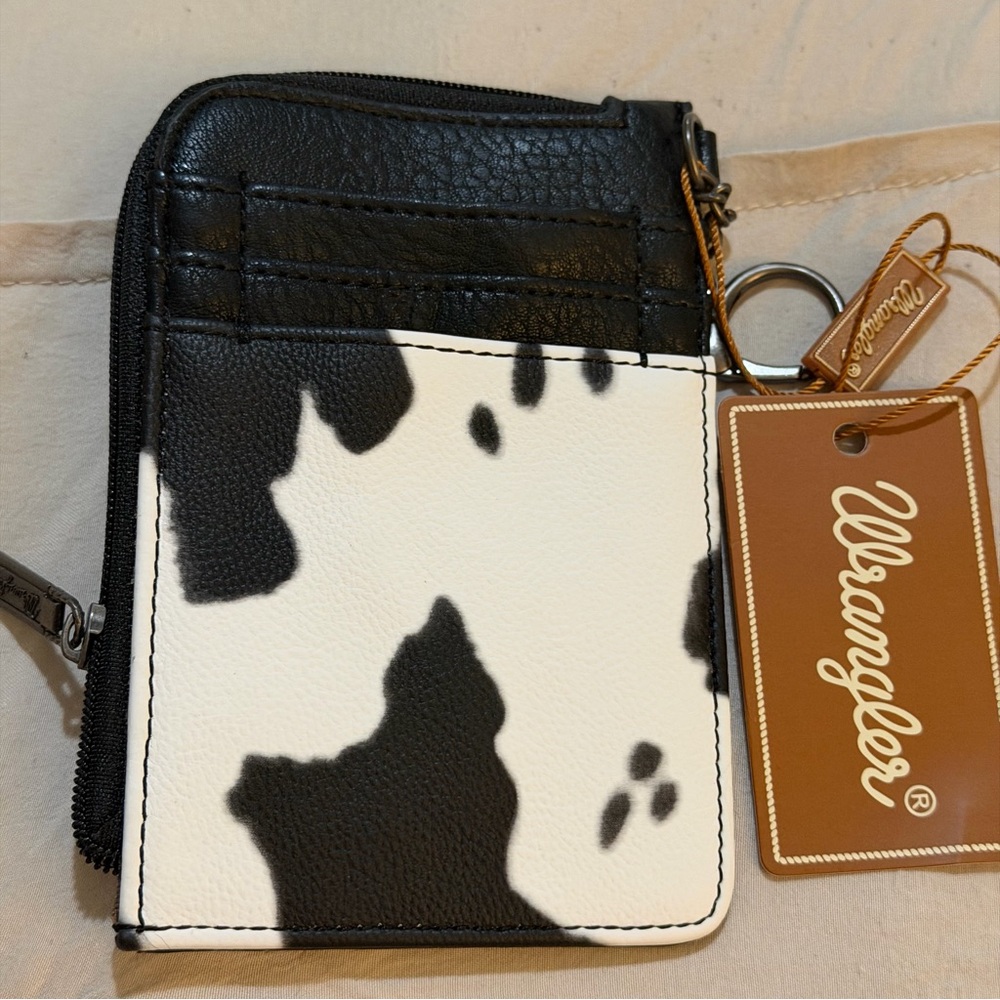 Wrangler Black Textured Leather Wallet